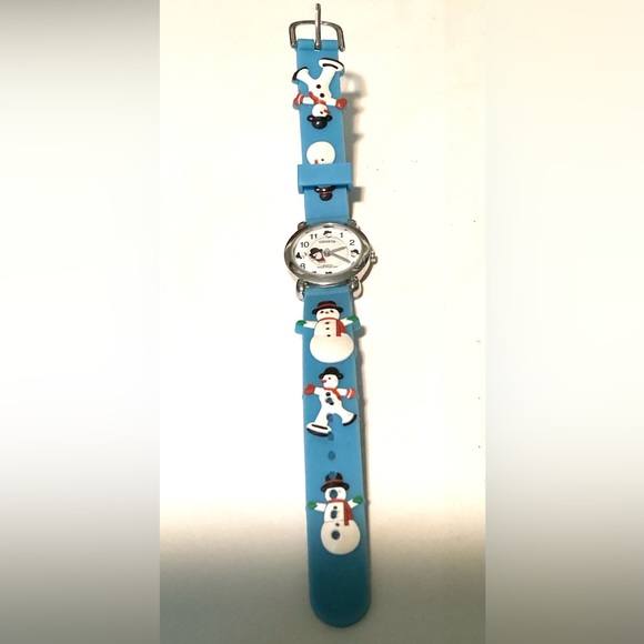 Geneva quartz wrist watch. Animated snowman - Picture 2 of 4
